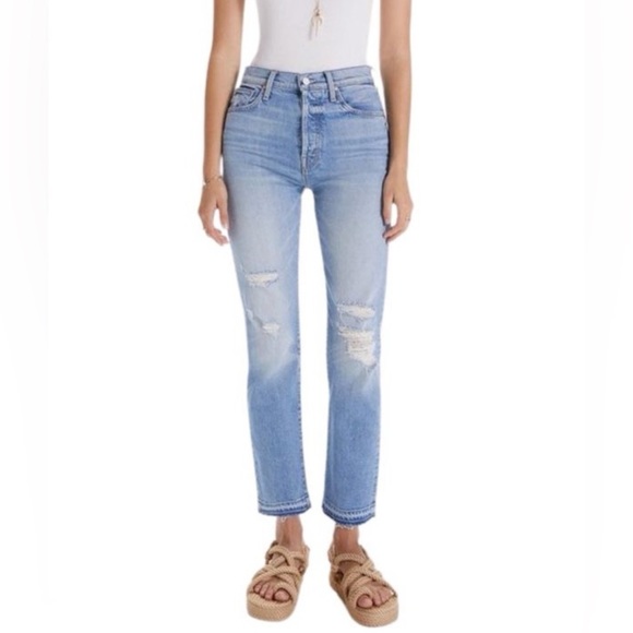 Mother High waisted hiker hover undone hem 24 - Picture 3 of 9